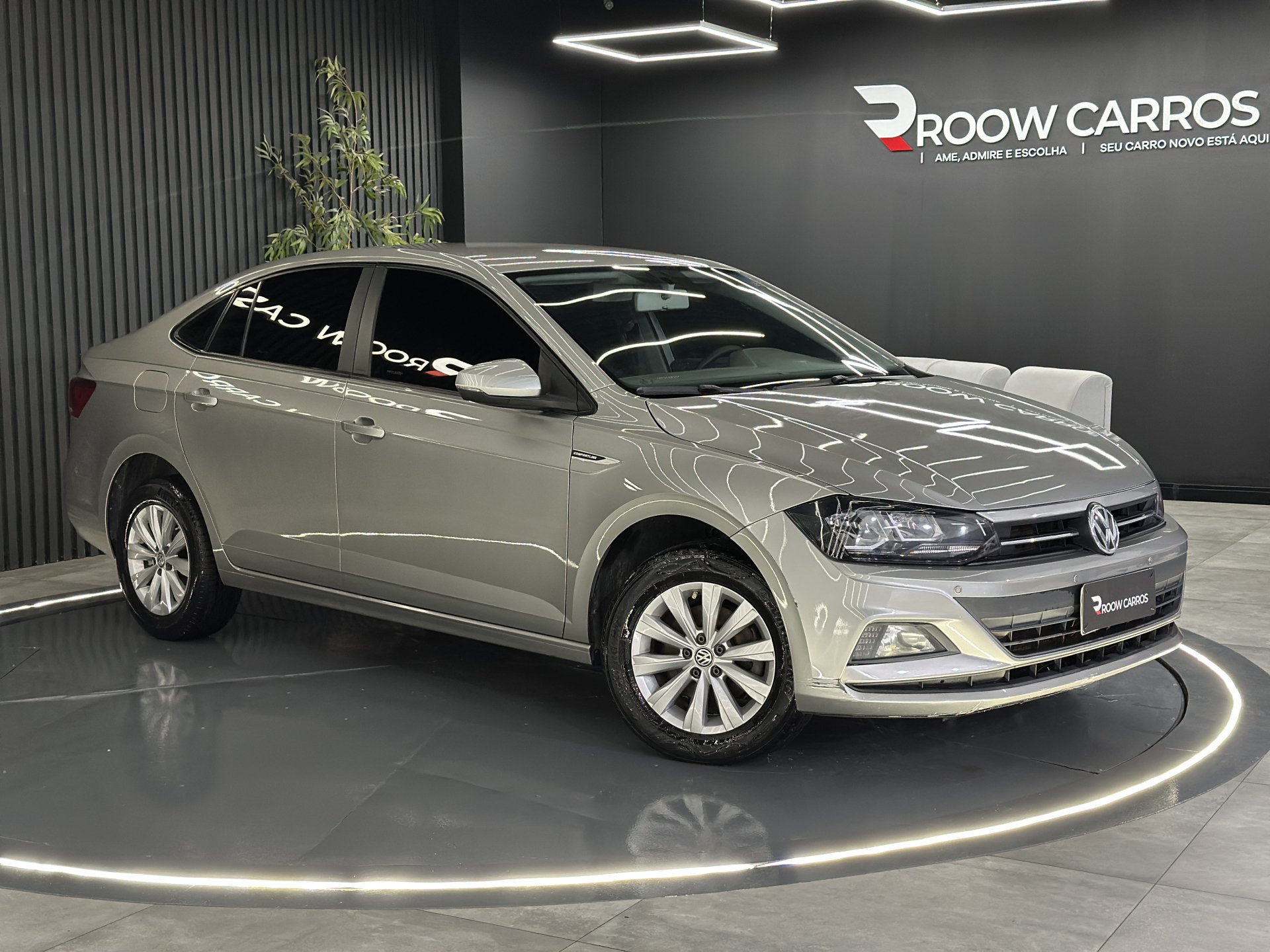 Volkswagen Virtus Comfort. 200 TSI 1.0 Flex 12V Aut na cor Prata em Palhoça / SC - 947679