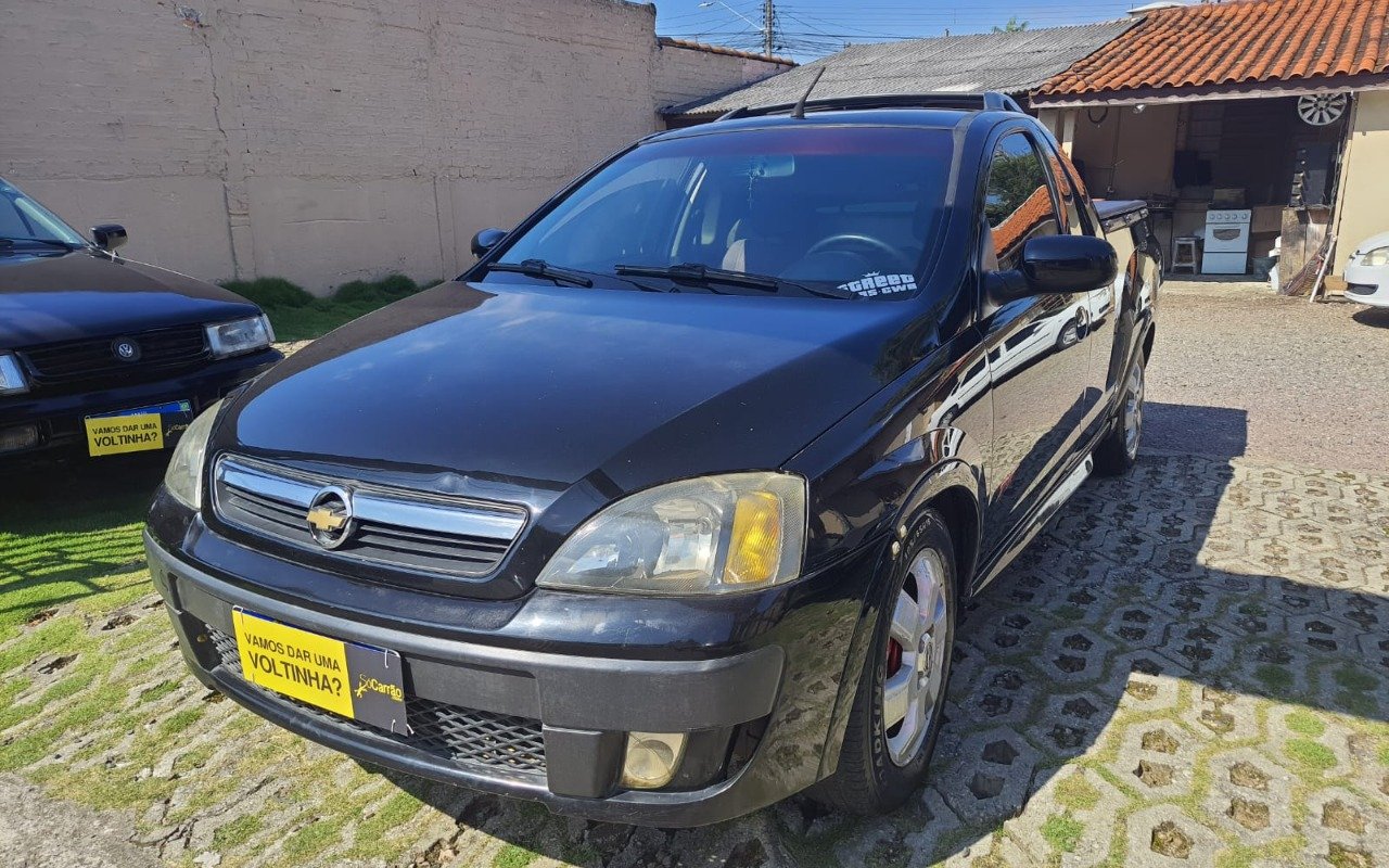Chevrolet Montana Sport 1.8 MPFI FlexPower 8V na cor Preto em Curitiba / PR - 949463