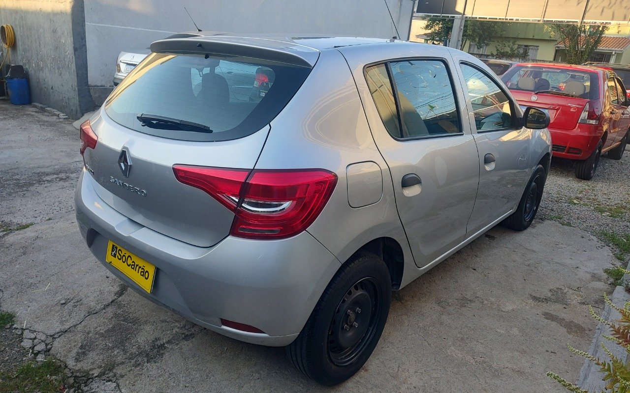 Renault Sandero Life Flex 1.0 12V 5p Mec. na cor Prata em Curitiba / PR - 950935
