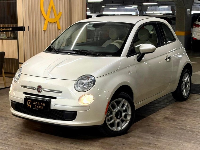 Fiat 500 Cult 1.4 Flex 8V EVO Mec. na cor Branco no Porto Alegre / RS - 952252