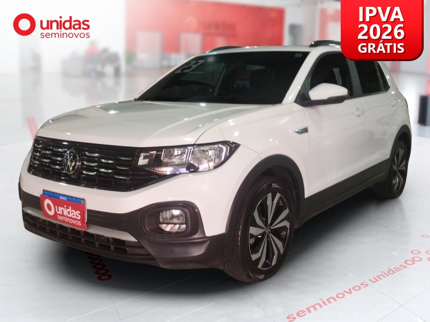 Volkswagen T-Cross Comfor. 200 TSI 1.0 Flex 5p Aut. na cor Branco no Canoas / RS - 953043
