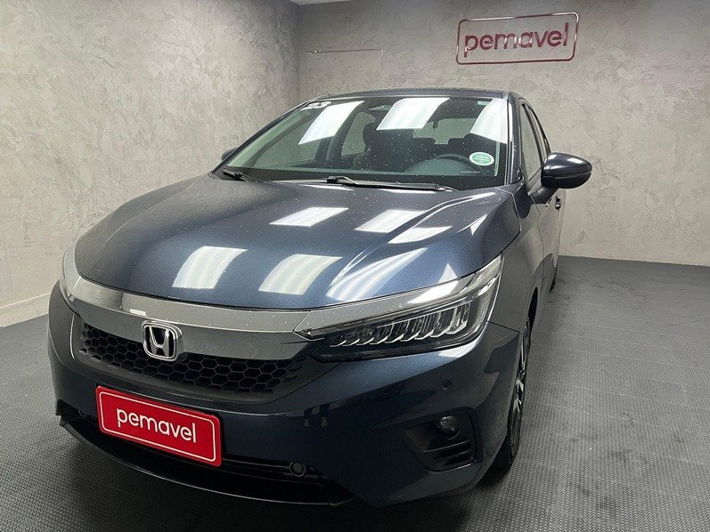 Honda City Sedan Touring 1.5 Flex 16V 4p Aut. na cor Azul em São José / SC - 953247