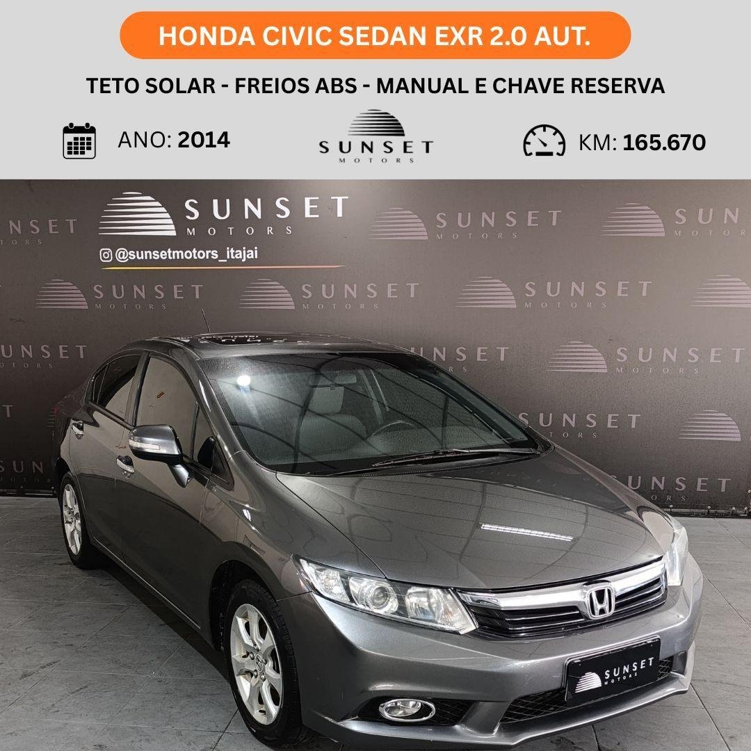 Honda Civic Sedan EXR 2.0 Flexone 16V Aut. 4p na cor Cinza em Itajaí / SC - 953271