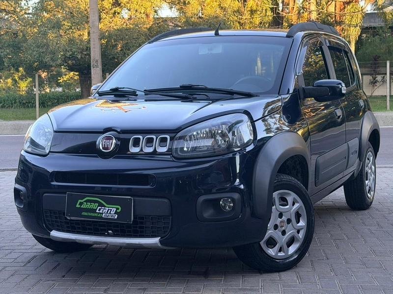 Fiat Uno Turbo 1.4 i.e. 2p na cor Azul em São José dos Pinhais / PR - 953364
