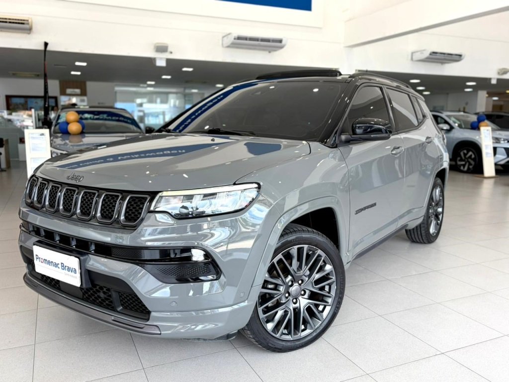 Jeep Compass S T270 1.3 TB 4x2 Flex Aut. na cor Cinza em Itajaí / SC - 953871