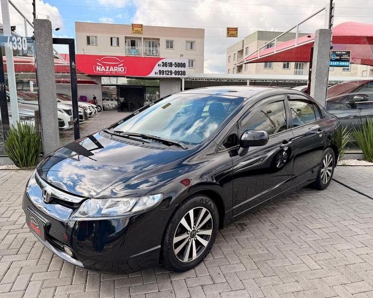 Honda Civic Sedan LXS 1.8/1.8 Flex 16V Aut. 4p na cor Preto em Curitiba / PR - 954009