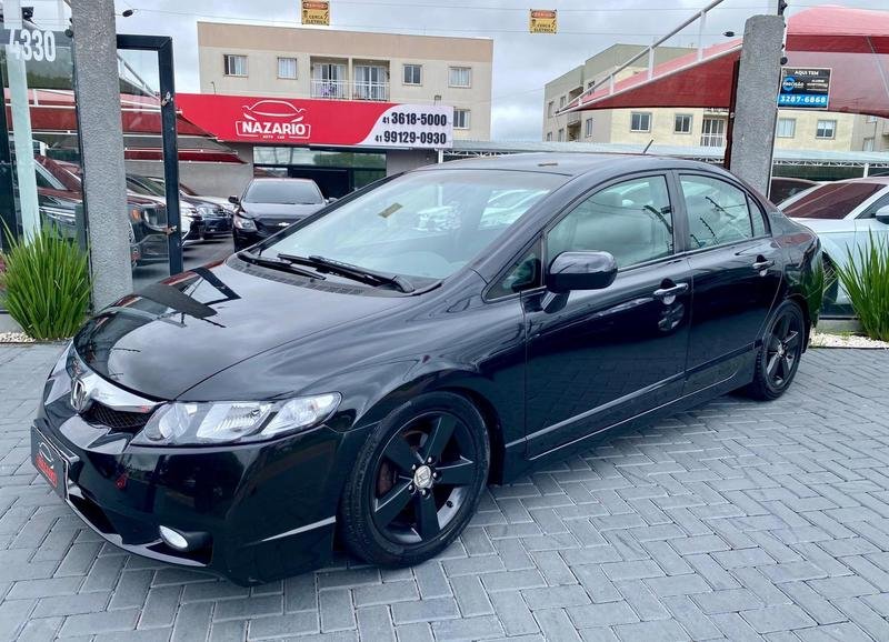 Honda Civic Sedan LXS 1.8/1.8 Flex 16V Aut. 4p na cor Preto em Curitiba / PR - 954036