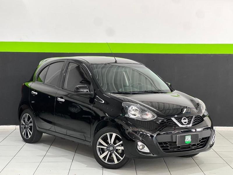 Nissan MARCH Rio2016 1.6 Flex Fuel 5p na cor Preto em Curitiba / PR - 954091