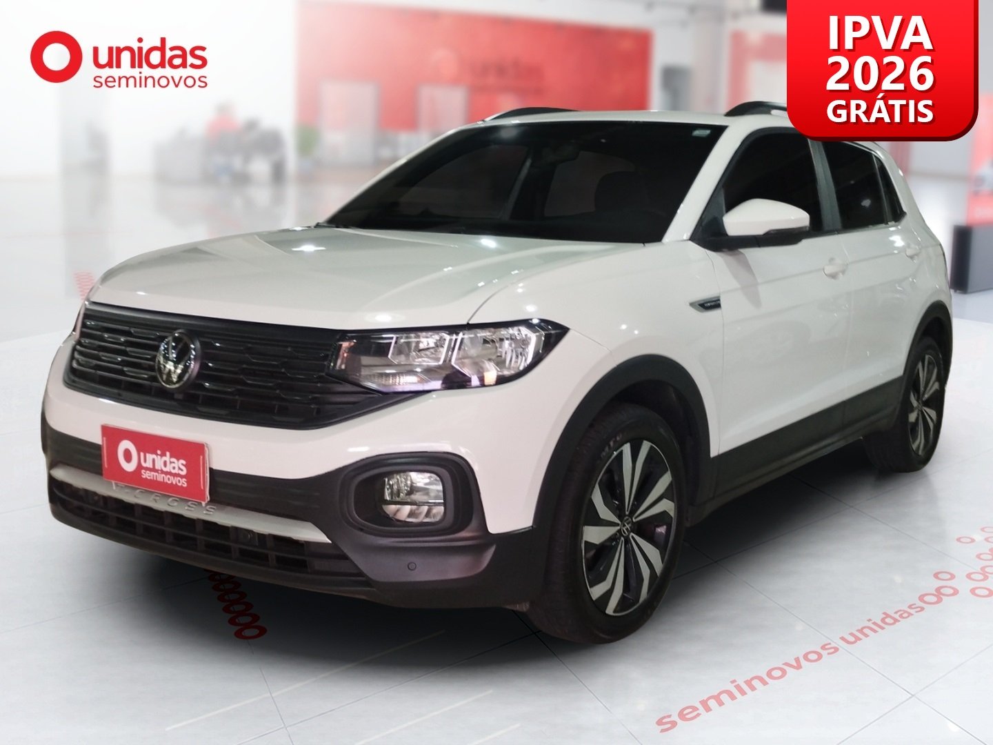 Volkswagen T-Cross Comfor. 200 TSI 1.0 Flex 5p Aut. na cor Branco no Canoas / RS - 954600