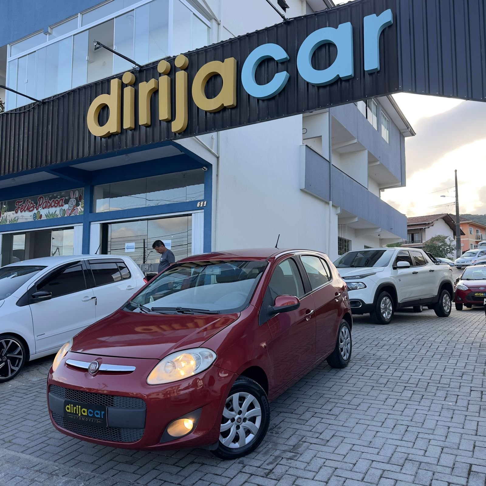 Fiat Palio ATTRACTIVE 1.0 EVO Fire Flex 8v 5p na cor Vermelho em Joinville / SC - 956065