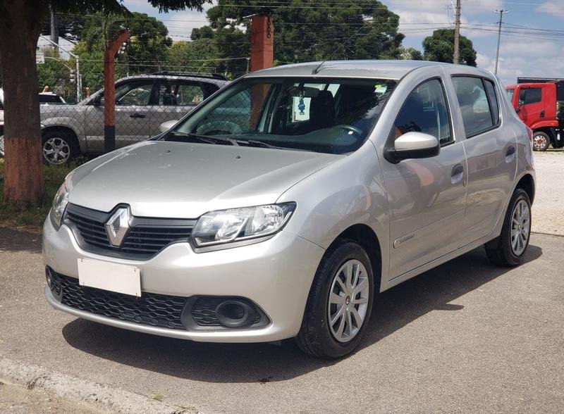 Renault Sandero Authentique Flex 1.0 12V 5p na cor Prata em Curitiba / PR - 956194