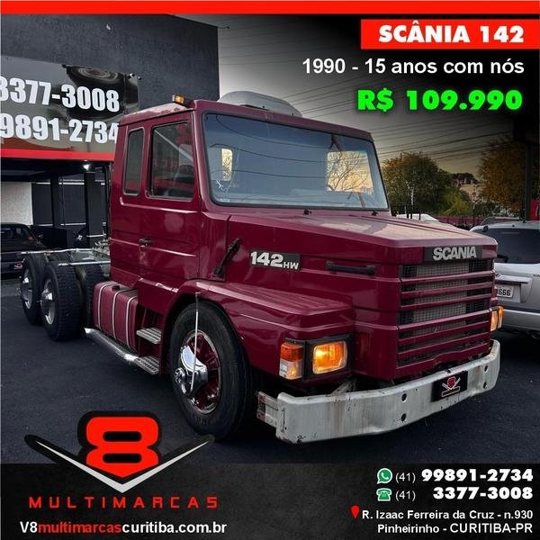SCANIA R-124 GA 400 4x2 NZ 2p (diesel) na cor Vermelho em Curitiba / PR - 957025