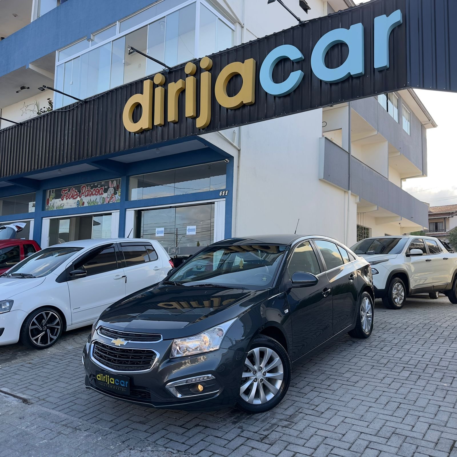 Chevrolet Cruze HB Sport LT 1.8 16V FlexP. 5p Aut na cor Cinza em Joinville / SC - 957609