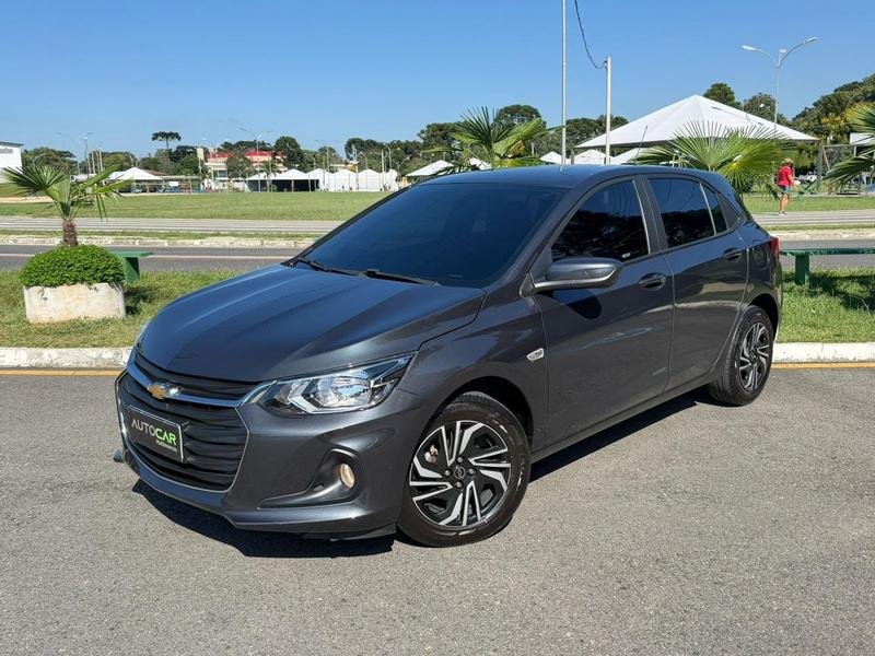 Chevrolet Onix HATCH LT 1.0 12V TB Flex 5p Mec. na cor Cinza em Araucária / PR - 958260