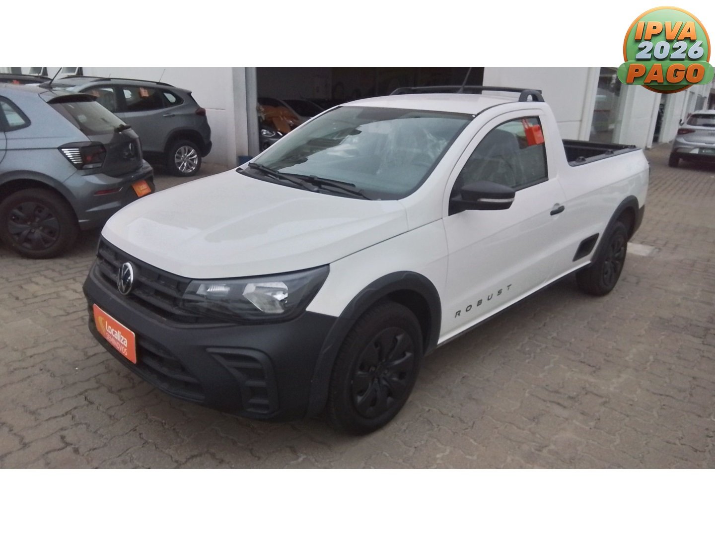 Volkswagen Saveiro Robust 1.6 Total Flex 16V na cor Branco no Pelotas / RS - 960635
