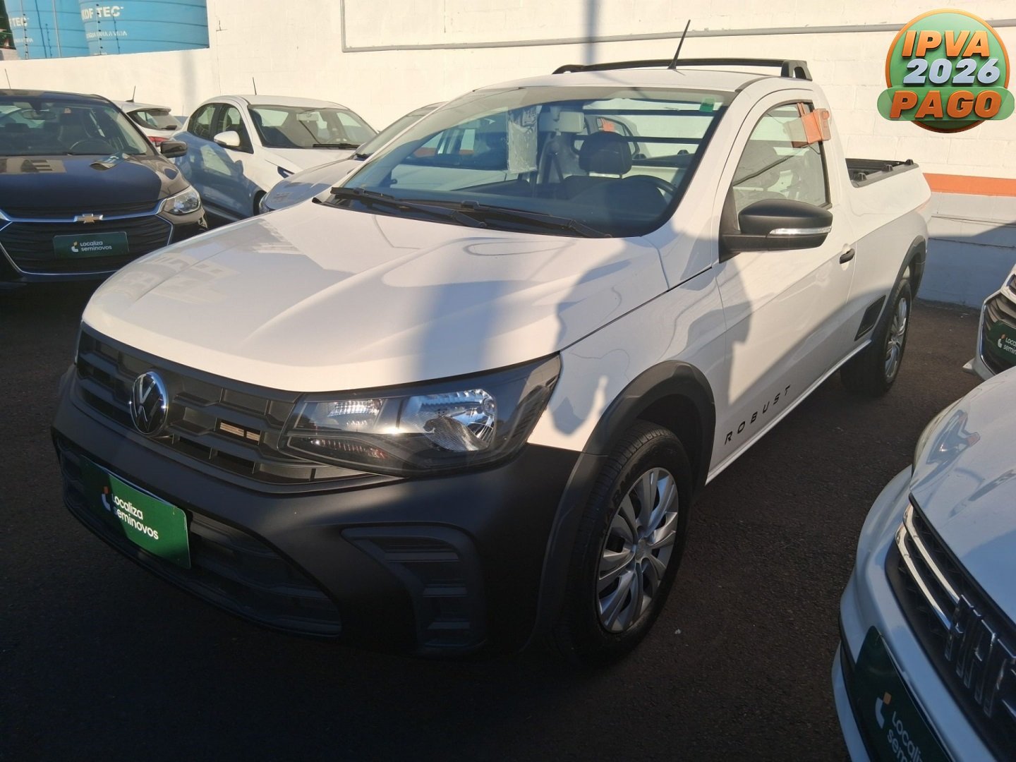Volkswagen Saveiro Robust 1.6 Total Flex 16V na cor Branco em Chapecó / SC - 960954