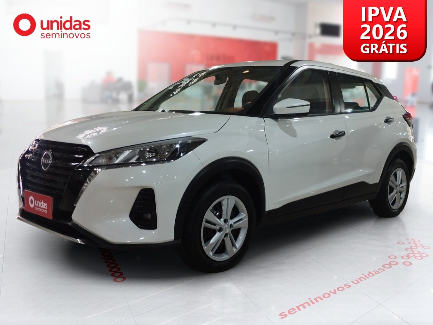 Nissan KICKS Active 1.6 16V Flex Aut. na cor Branco no Canoas / RS - 961452