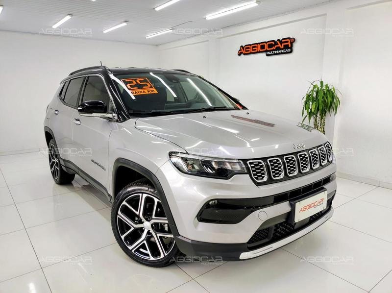 Jeep Compass LIMITED T270 1.3 TB 4x2 Flex Aut na cor Prata em Campo Largo / PR - 962066