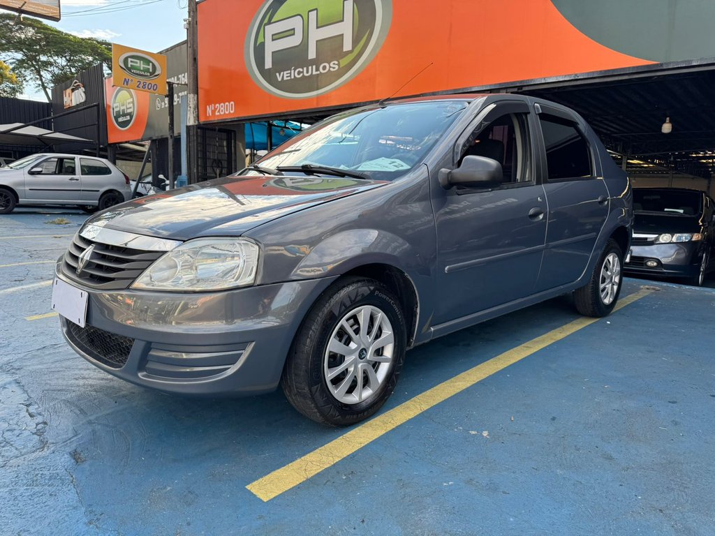 Renault Logan Authentique Hi-Flex 1.0 16V 4p na cor Cinza em Campinas / SP - 965090