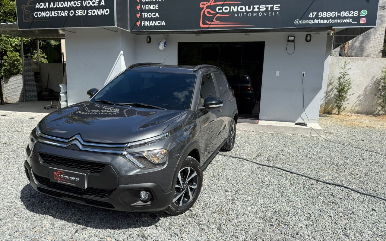 Citroën C3 Feel Pack 1.6 Flex 16V 5p Aut. na cor Cinza em Joinville / SC - 969139