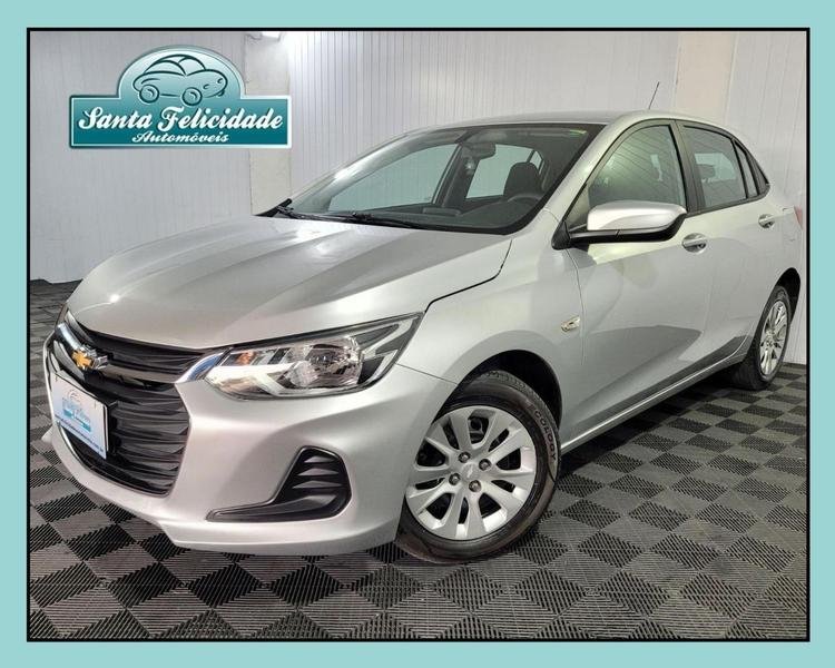 Chevrolet Onix HATCH LT 1.0 12V TB Flex 5p Mec. na cor Prata em Curitiba / PR - 969148