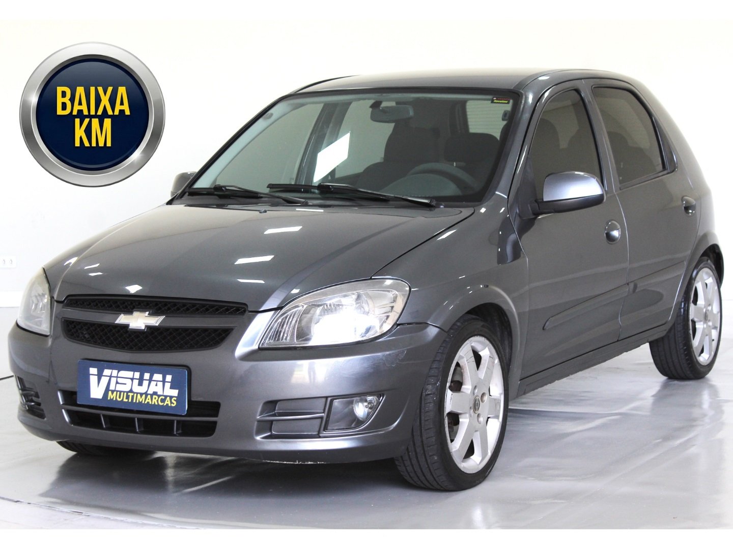 Chevrolet Celta Spirit/ LT 1.0 MPFI 8V FlexP. 5p na cor Cinza em Curitiba / PR - 969174