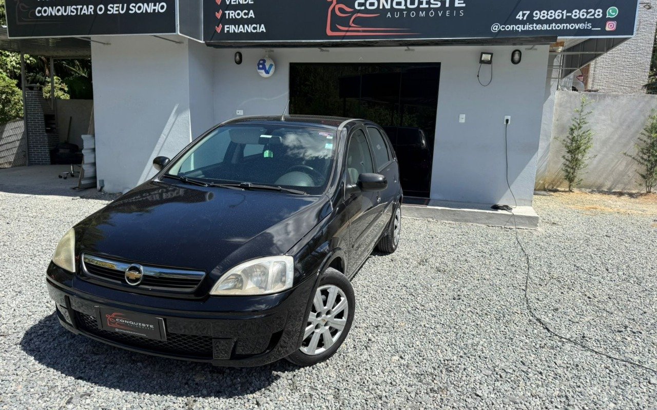 Chevrolet Corsa Hat. Maxx 1.4 8V ECONOFLEX 5p na cor Preto em Joinville / SC - 969203