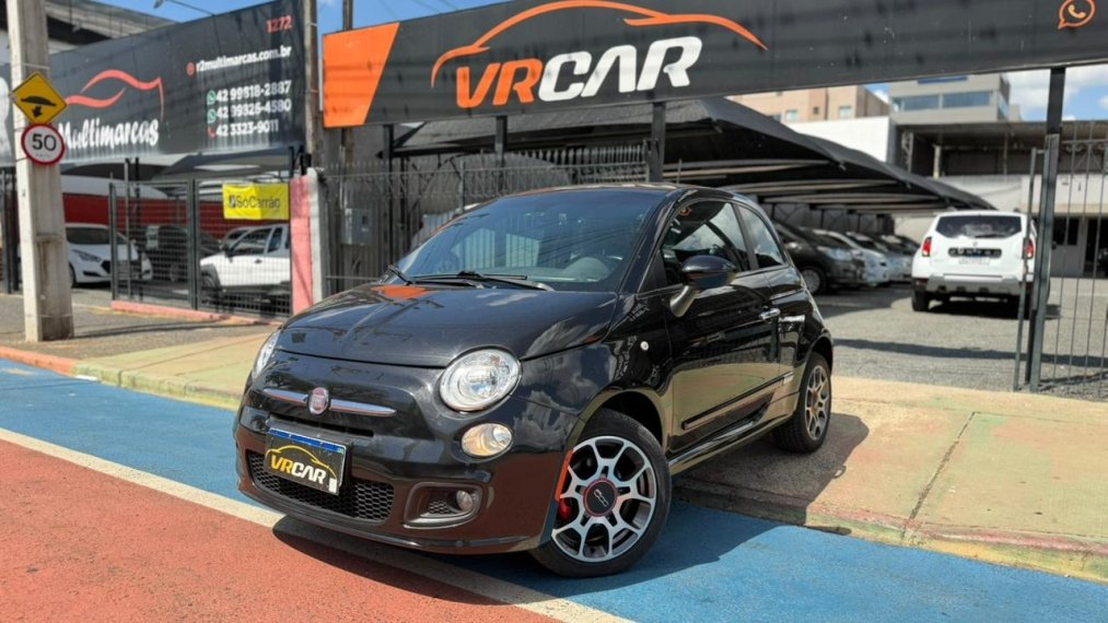 Fiat 500 Sport Air 1.4 16V/1.4 Flex 16V Aut. na cor Preto em Ponta Grossa / PR - 970152