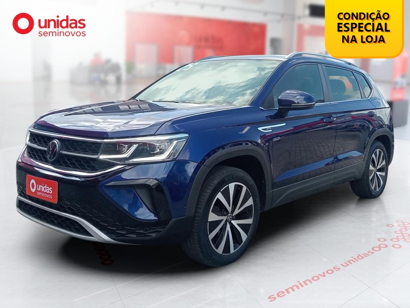 Volkswagen Taos Highline 1.4 250 TSI Flex Aut. na cor Azul em Joinville / SC - 971502