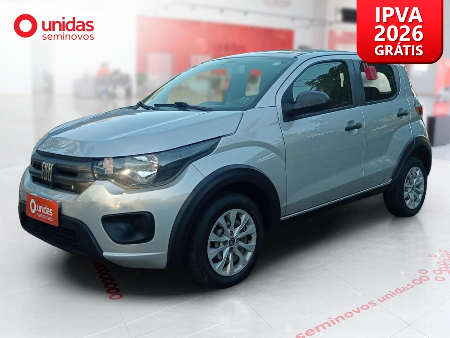 Fiat Mobi LIKE 1.0 Fire Flex 5p. na cor Prata em Joinville / SC - 971536