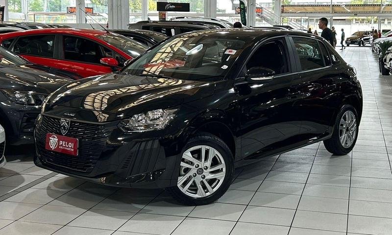 Peugeot 208 Active 1.0 Turbo 200 5p Aut. na cor Preto em Curitiba / PR - 971946