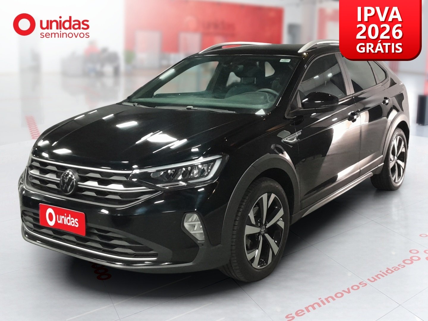 Volkswagen Nivus Highline 1.0 200 TSI Flex Aut. na cor Preto em Curitiba / PR - 972060