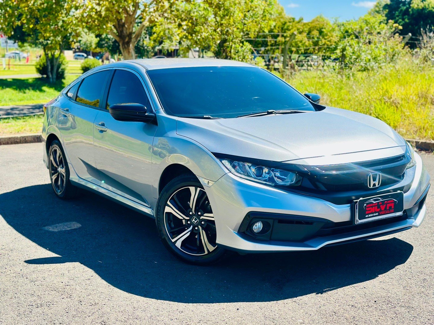 Honda Civic Sedan SPORT 2.0 Flex 16V Aut.4p na cor Prata em Guarapuava / PR - 972462