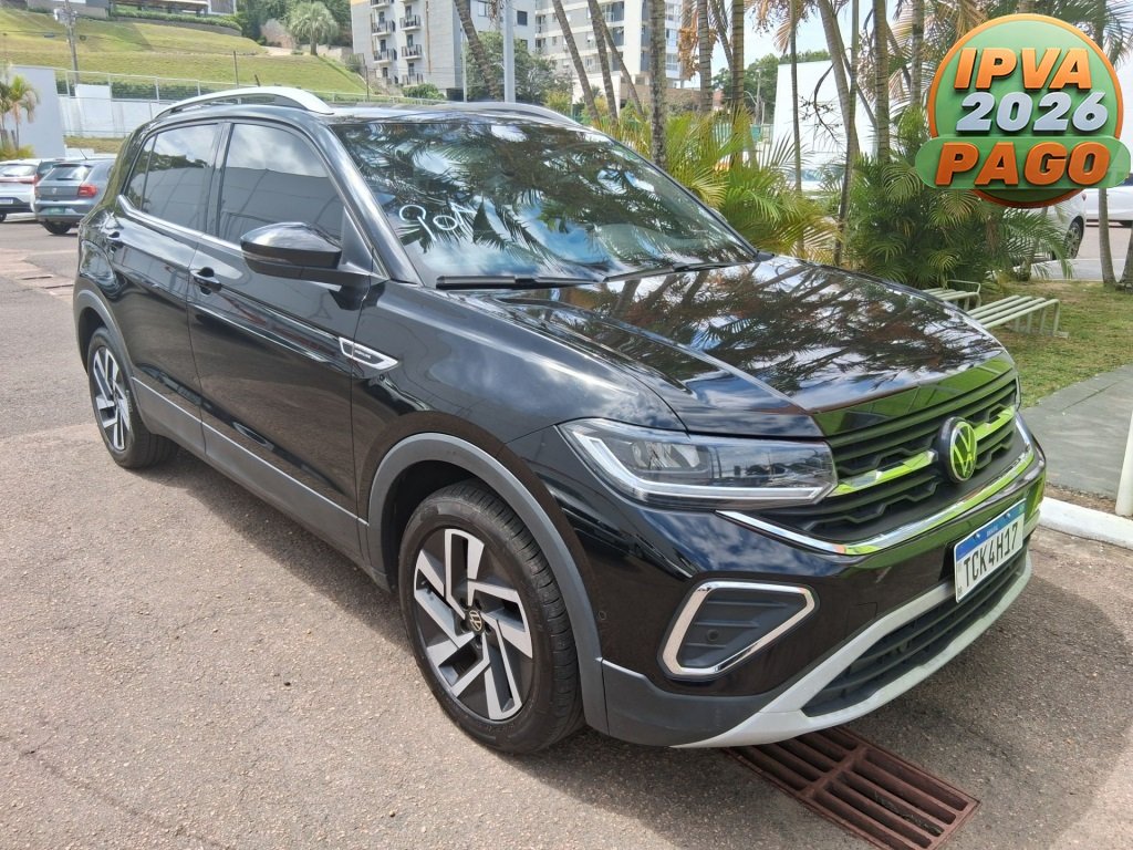 Volkswagen T-Cross Hig. 250 TSI 1.4 Flex 16V 5p Aut na cor Preto no Canoas / RS - 973637