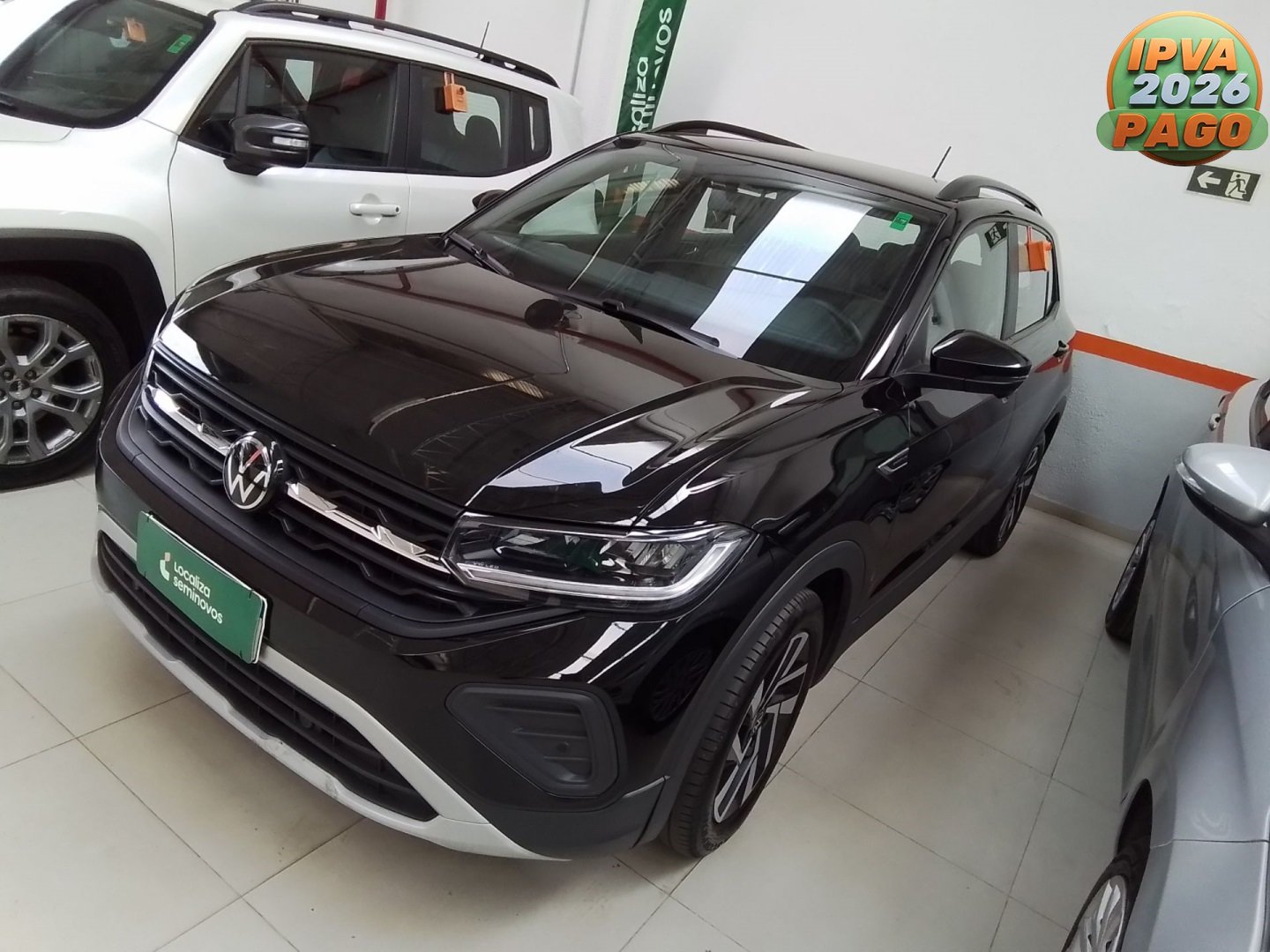 Volkswagen T-Cross Comfor. 200 TSI 1.0 Flex 5p Aut. na cor Preto no Canoas / RS - 973638