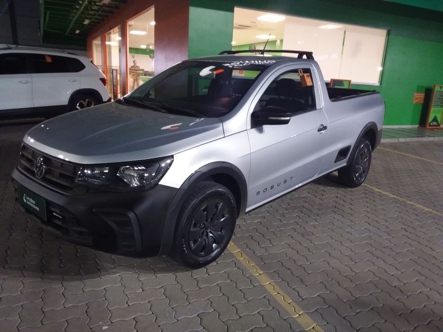 Volkswagen Saveiro Robust 1.6 Total Flex 16V na cor Prata no Santa Cruz do Sul / RS - 974523