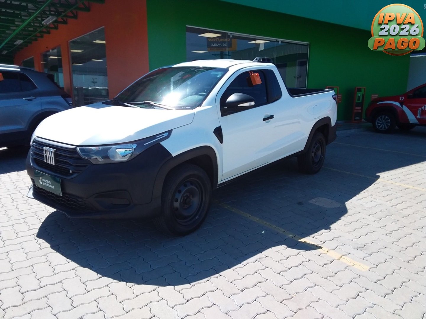 Fiat Strada Freedom 1.3 Flex 8V CD na cor Branco no Santa Cruz do Sul / RS - 974558