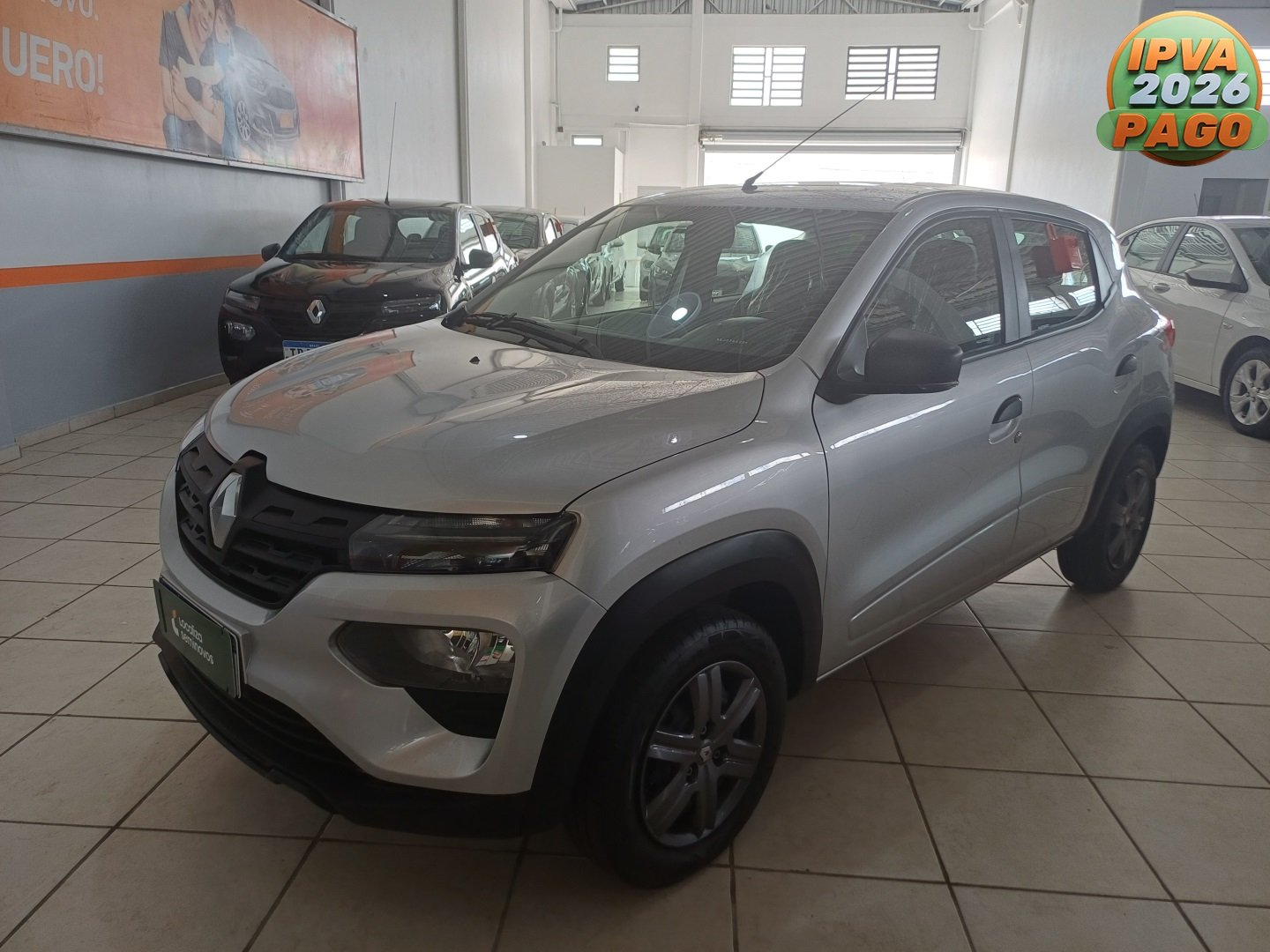 Renault Kwid Zen 1.0 Flex 12V 5p Mec. na cor Prata no Santa Maria / RS - 975964