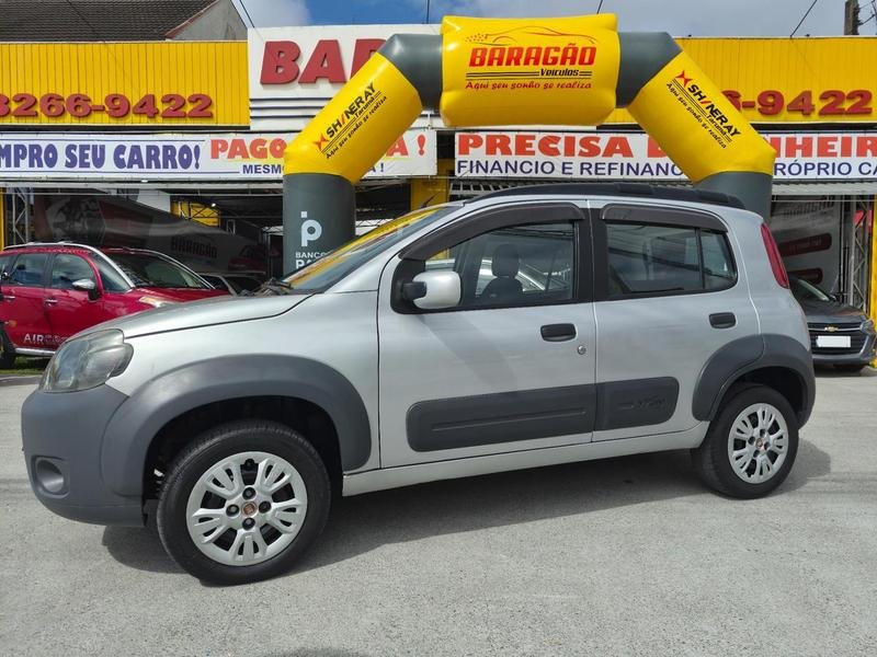 Fiat Uno WAY Celeb. 1.0 EVO Fire Flex 8V 5p na cor Prata em Curitiba / PR - 976129