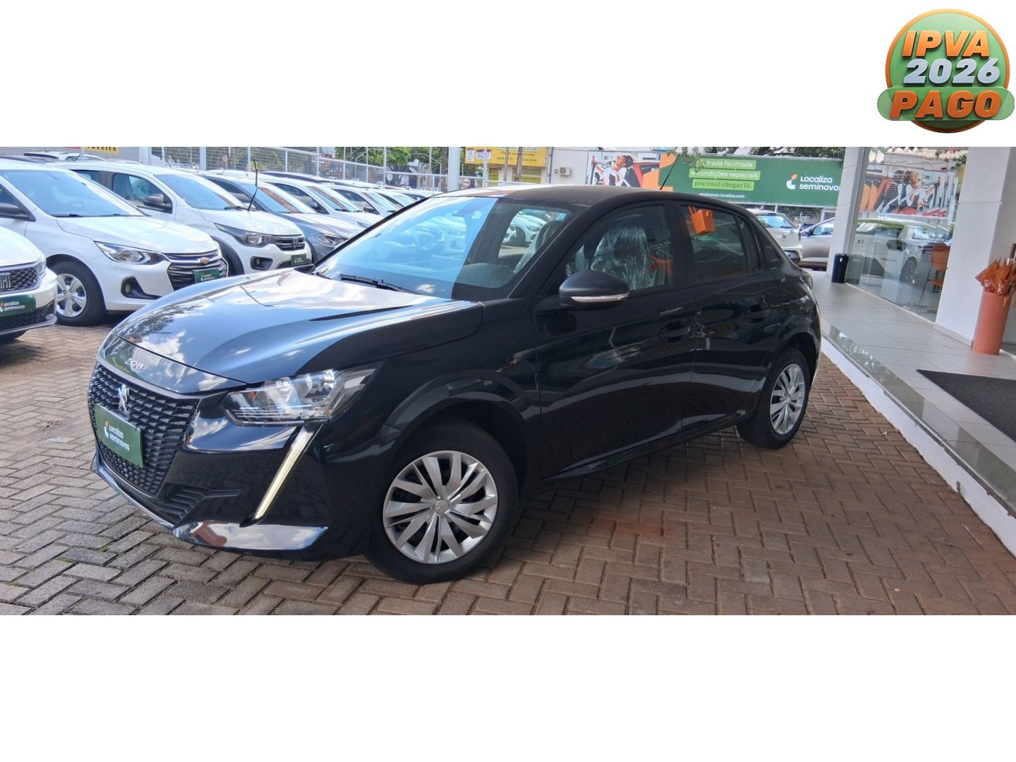 Peugeot 208 Like 1.0 Flex 6V 5p Mec. na cor Preto em Maringá / PR - 976176