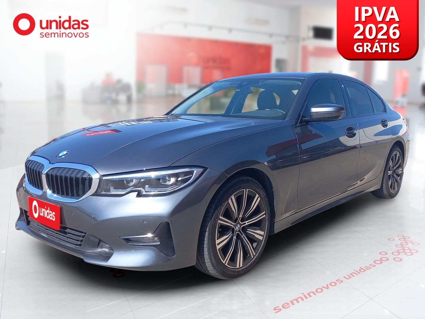BMW 320i Modern/Sport TB (A) 2.0/A.Flex/GP 4p na cor Cinza no Porto Alegre / RS - 976664
