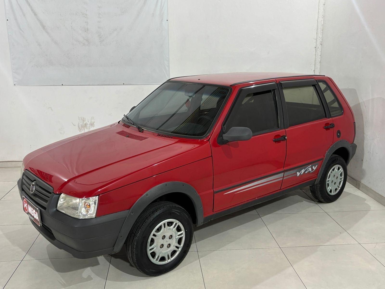 Fiat Uno Mille 1.0 Fire/ F.Flex/ ECONOMY 2p na cor Vermelho em Guaramirim / SC - 978542
