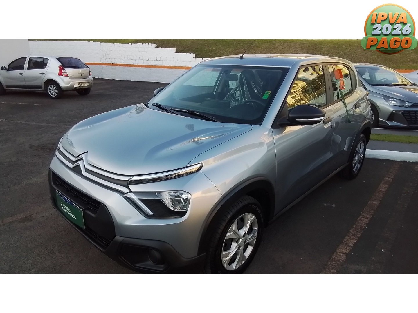 Citroën C3 Live Pack 1.0 Flex 6V 5p Mec. na cor Cinza em Chapecó / SC - 978933