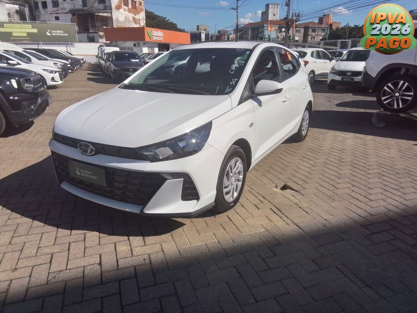 Hyundai HB20 Sense Plus 1.0 Flex 12V Mec. na cor Branco no Canoas / RS - 978937