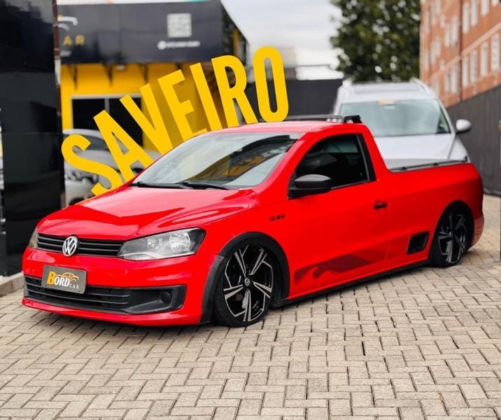 Volkswagen Saveiro Trendline 1.6 T.Flex 8V na cor Vermelho em Curitiba / PR - 98