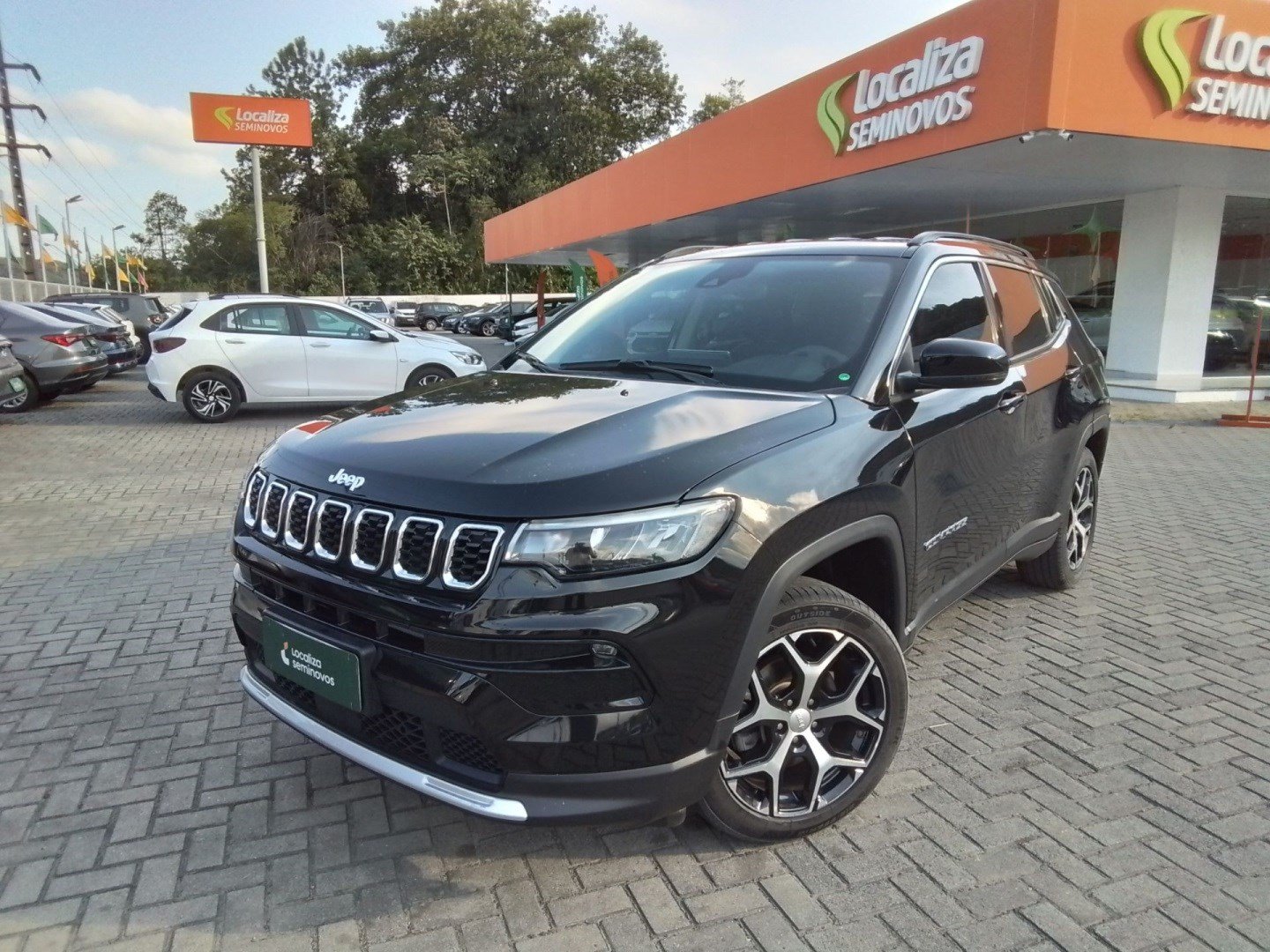 Jeep Compass LONG. T270 1.3 TB 4x2 Flex Aut. na cor Preto em Blumenau / SC - 983360
