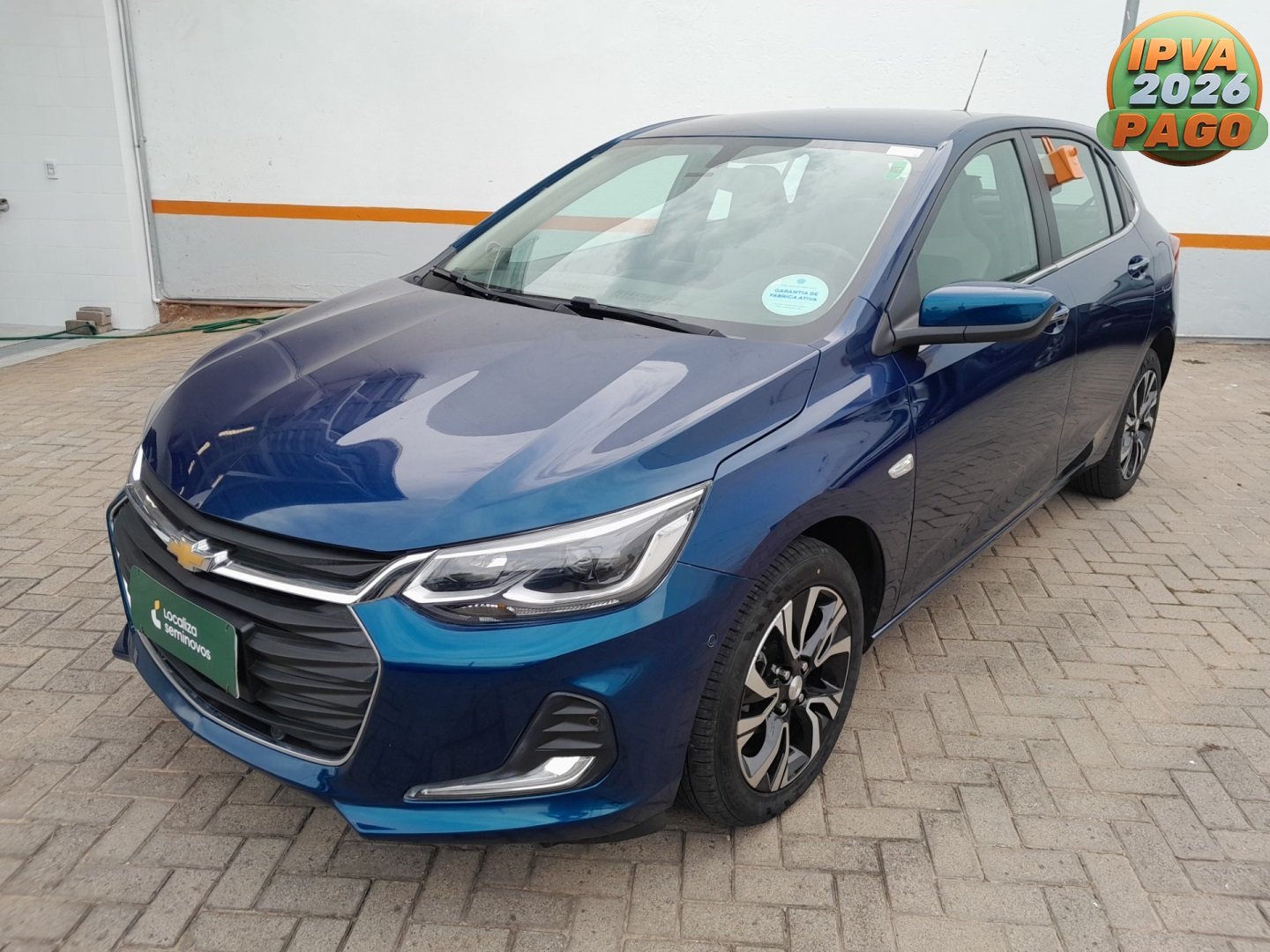 Chevrolet Onix HATCH PREM. 1.0 12V TB Flex 5p Aut. na cor Azul no Canoas / RS - 984186