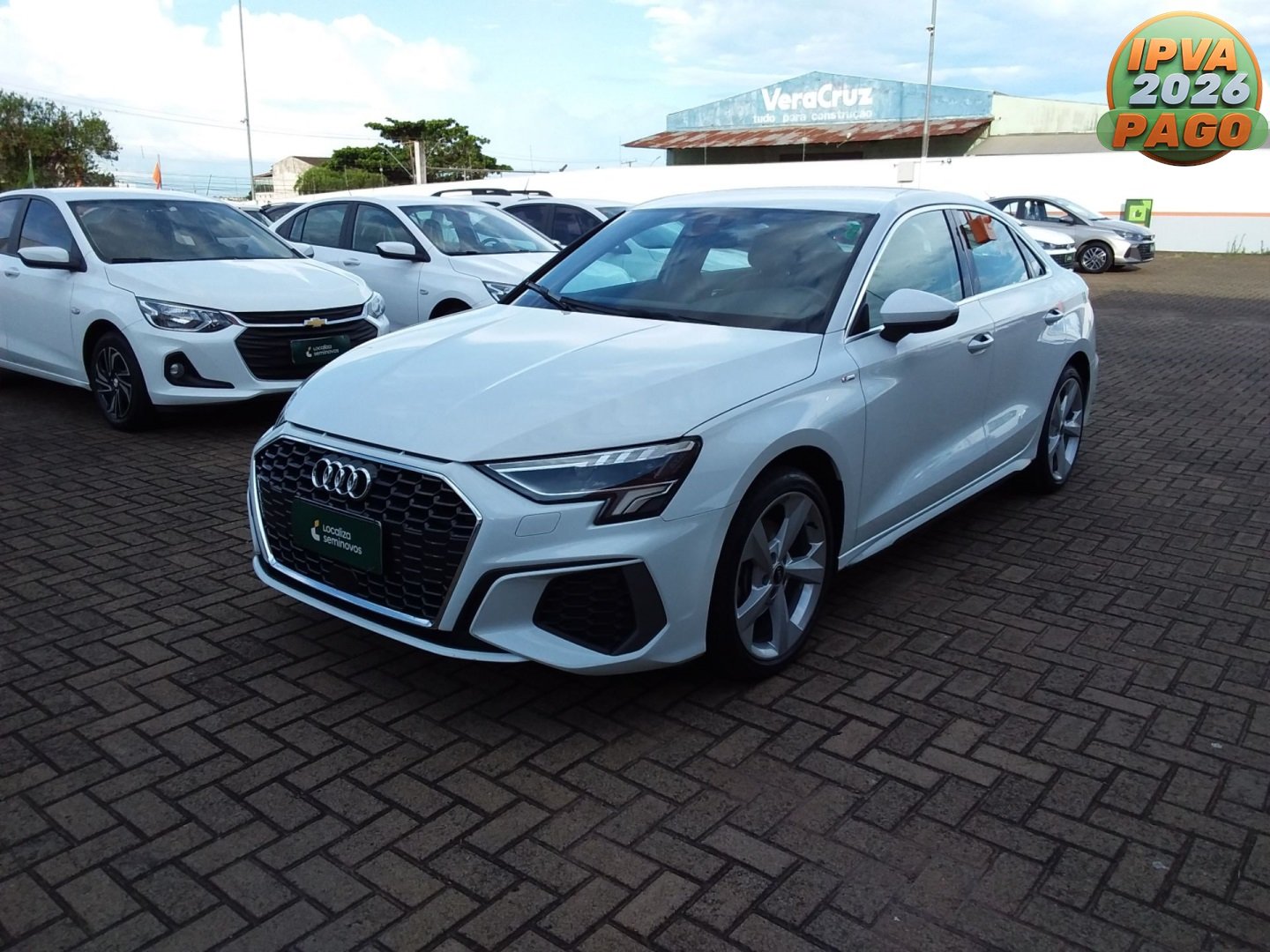 Audi A3 Sportb. S-Line 2.0 TFSI S-Tron.(Híb.) na cor Branco em Londrina / PR - 984557