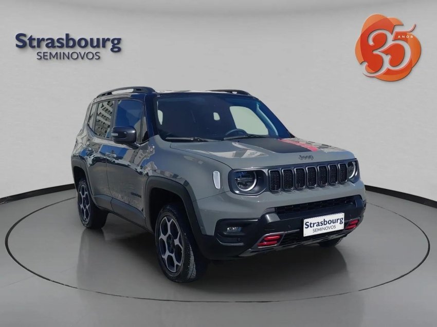 Jeep Renegade Trailhawk T270 1.3 TB Flex Aut. na cor Cinza em Blumenau / SC - 985597