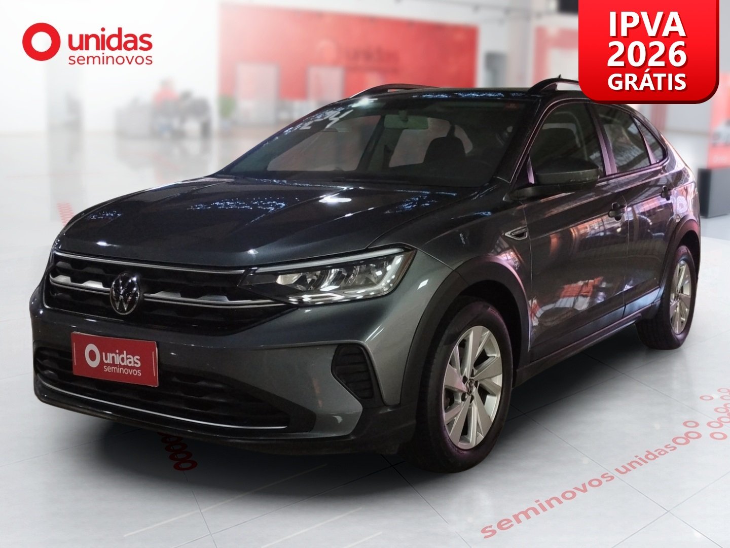 Volkswagen Nivus Comfortline 1.0 200 TSI Flex Aut. na cor Cinza no Canoas / RS - 987261